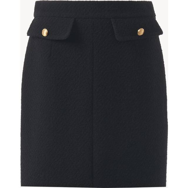 Bouclé wool midi Skirt - IT42 | L - Black