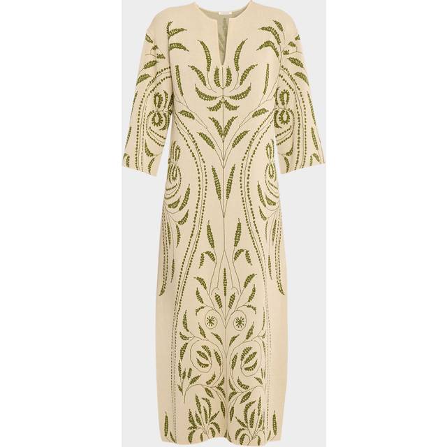 Agneto Botanical Jacquard-Knit Maxi Dress - GARDEN JACQUARD - X-Large
