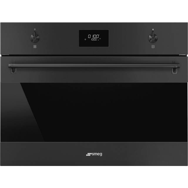 Smeg SO4301M1N - Black 40L Combination Microwave Oven - Ever Clean Enamel - A Energy