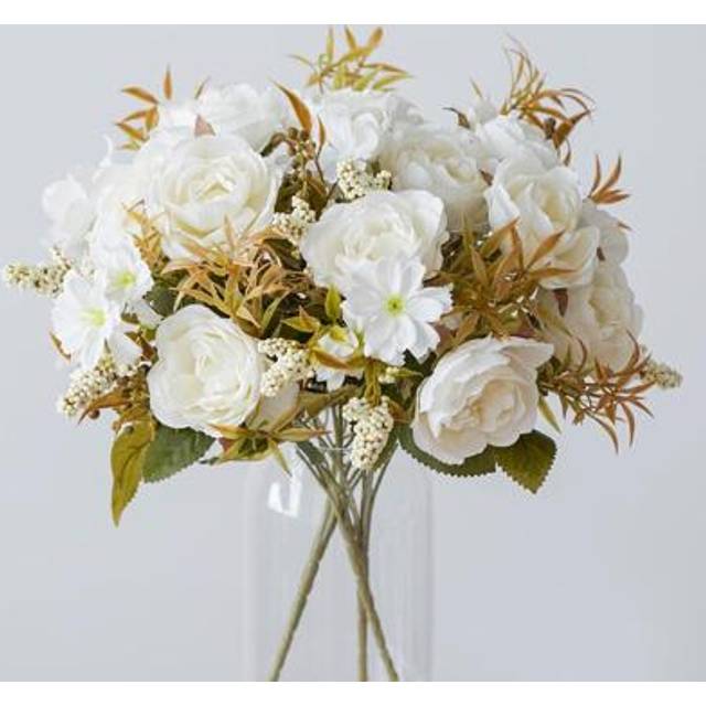 SHEIN 1pc/3pcs Romantic Rose & Peony Bouquet Artificial Flowers Handheld Flower Arrangement For Wedding/Home/Bedroom/Living Room/Table Decoration/Bride&#39;s Bo
