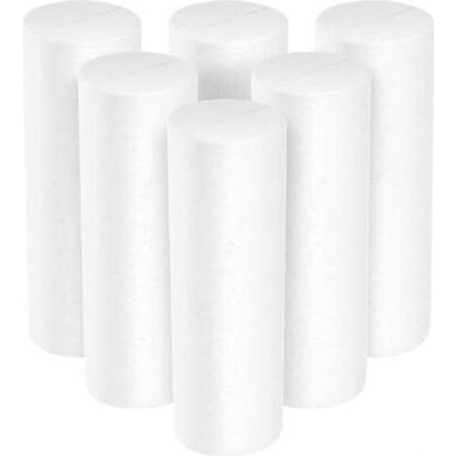 SHEIN 6pcs Foam Craft, Polystyrene Foam Cylinder For Painting, Modeling, Flower Arrangement, Diy Projects Best Gifts Birthday Graduation