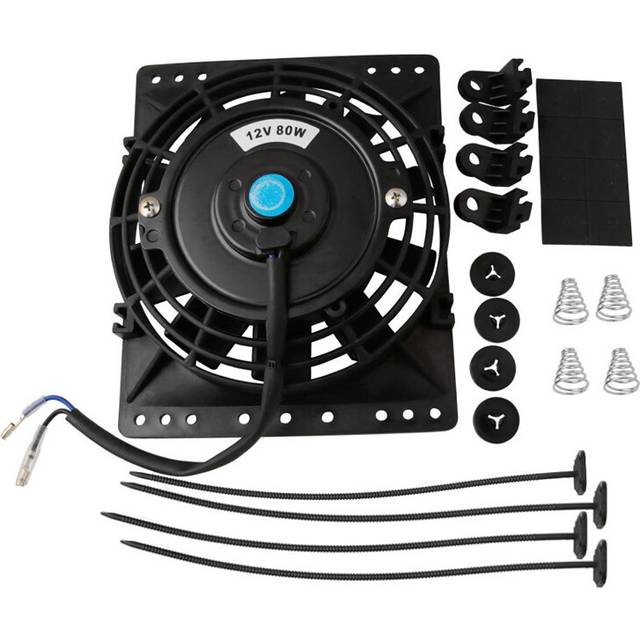 6 Inch Slim 650CFM Radiator Cooling Fans Universal with Mount Kit