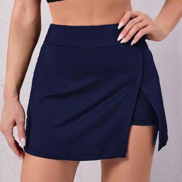 SHEIN 2 In 1 Split Hem Sports Skort With Phone Pocket Tennis Skirt