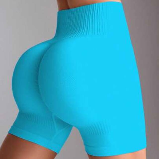SHEIN Seamless Quick-Dry High Waisted Stretchy Butt-Lifting Sports Shorts Biker Shorts