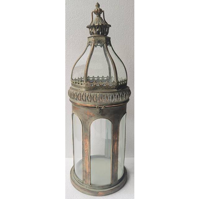 Astoria Grand Metal Garden Lantern Gold 76cm H X 27cm W X 27cm D