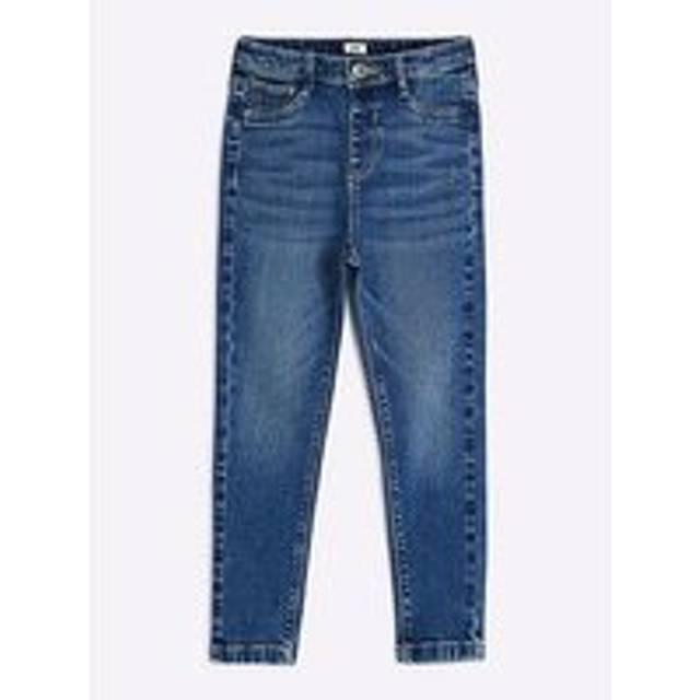 River Island Girls Blue Washed High Rise Skinny Jeans - 11 Yrs