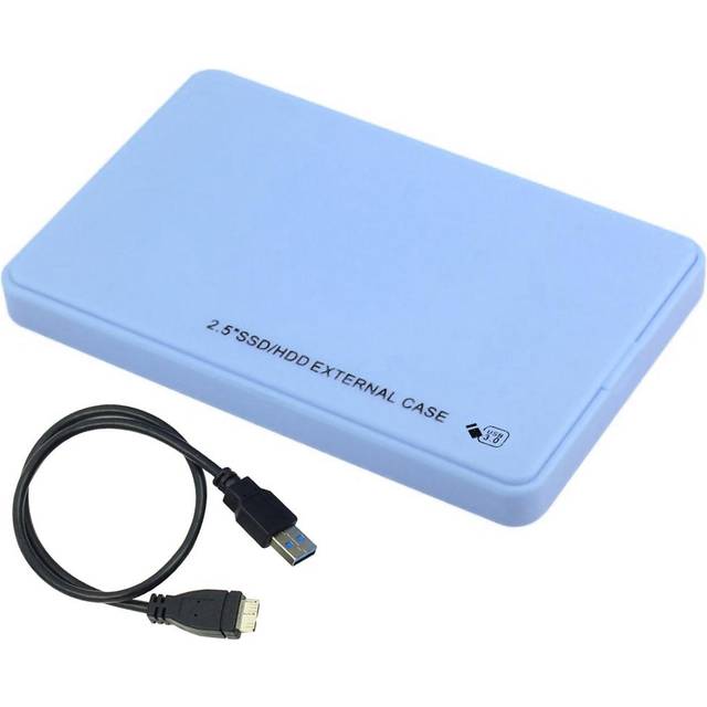 2.5 inch USB3.0 Hard Disk Box Enclosure 5Gbps SATA HDD SSD Mobile External Case for Notebook blue