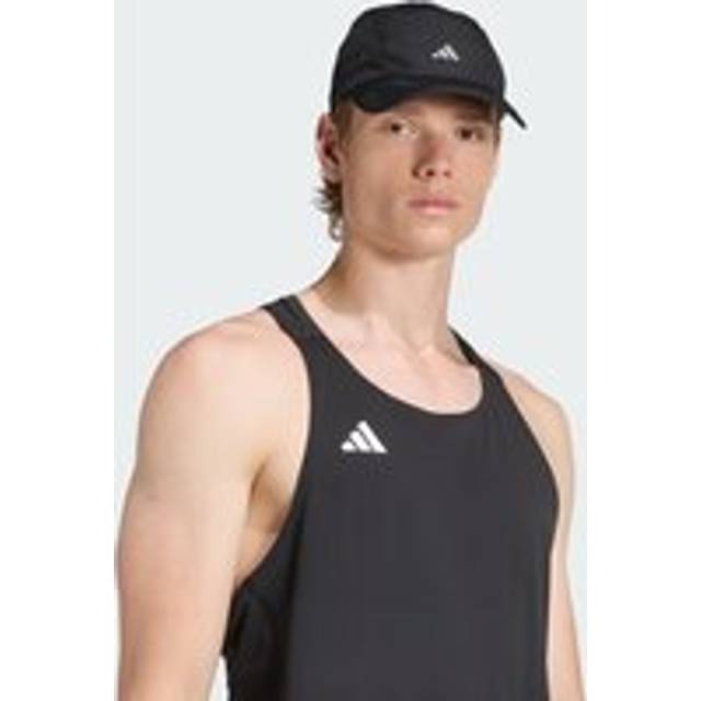 Runningxadizero Lightweight CLIMACOOL Cap - Black / Reflective Silver - Women (S/M),Men (M/L),Adult (L/XL)