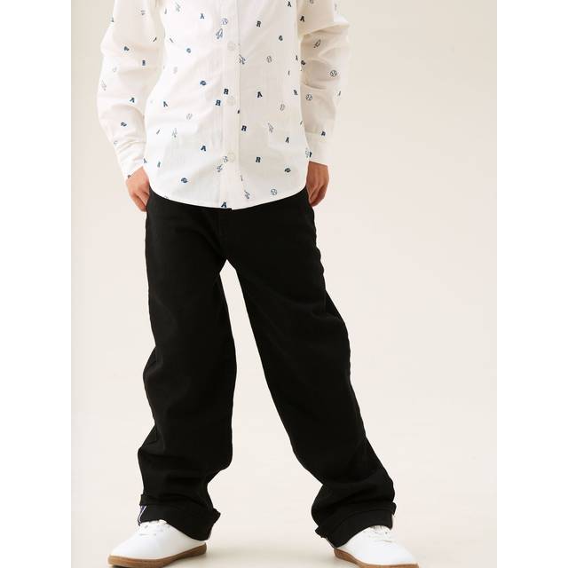 Angel & Rocket Kids' Straight Denim Jeans, Black