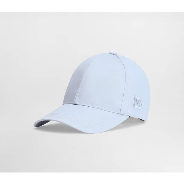 Dolce & Gabbana Cotton Gabardine Baseball Cap - Man Hats And Gloves Light Blue 60