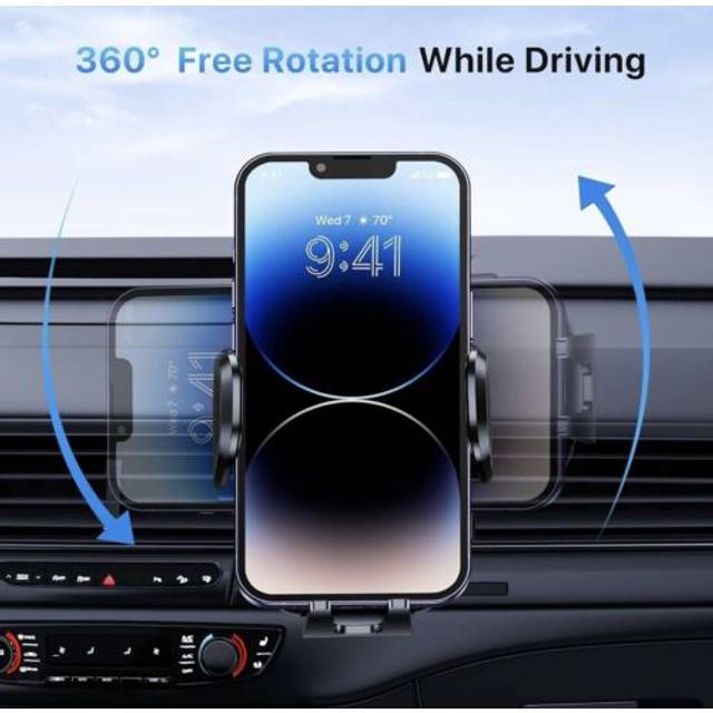 Miracase car phone holder for cars dashboard & windscreen &air vent 3 in 1 mo...