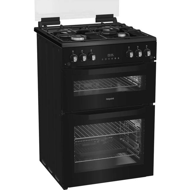 Hotpoint 60cm Gas Cooker - Black
