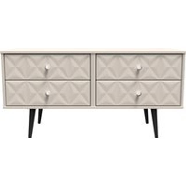 Welcome Furniture Ready Assembled Pixel 4 Drawer Bed Box In Kashmir Matt, Brown