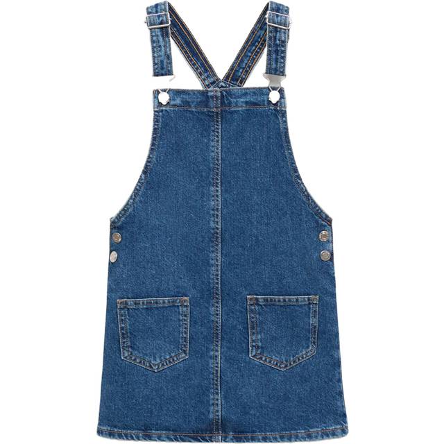 Short denim pinafore dark blue - Kids - 10 - MANGO KIDS - Dark Blue