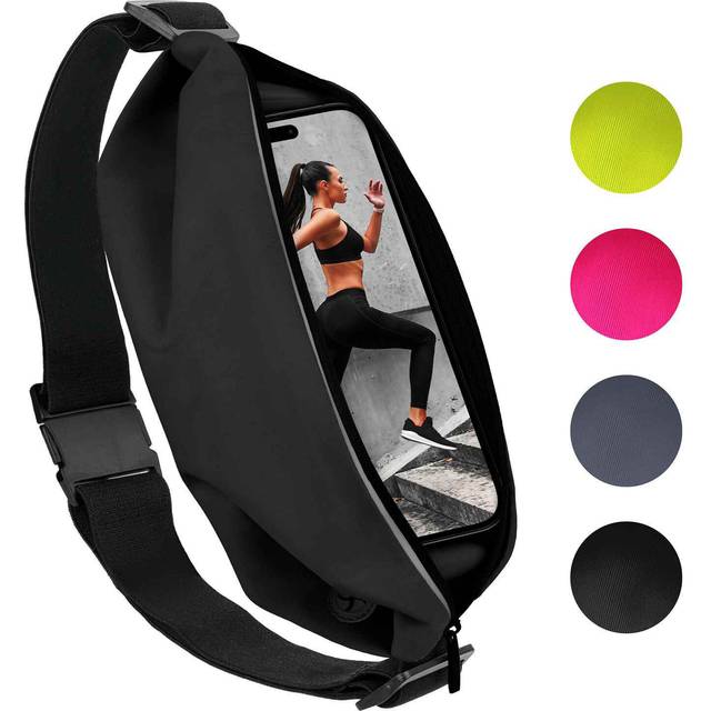 Running belt for samsung galaxy s25 edge sports phone case jogging strap fann...