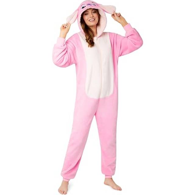 Disney womens angel all in one pyjama hooded long sleeved