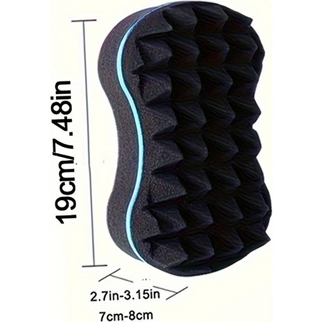 TEMU Unisex-adult Large Curly Sponge Brush, Twisted Sponge For Hair Texture, Normal Hair Style, Material, Hair Care Tool