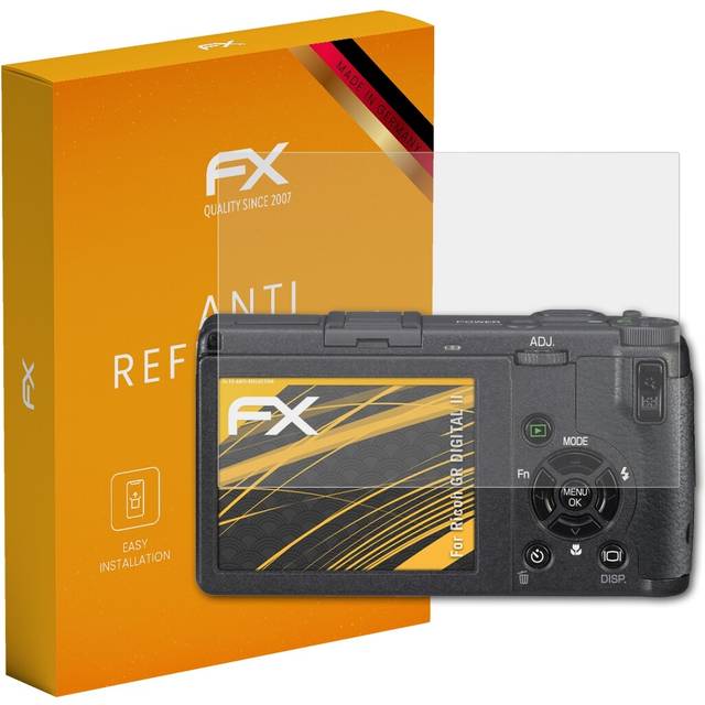Atfolix 3x Screen Protection Film For Ricoh Gr Digital Ii Matt&shockproof