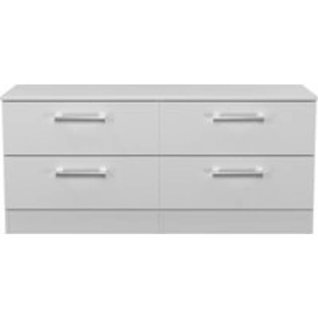 Cornwall 4 Drawer Bed Box (Ready Assembled) - Light Grey - One Size