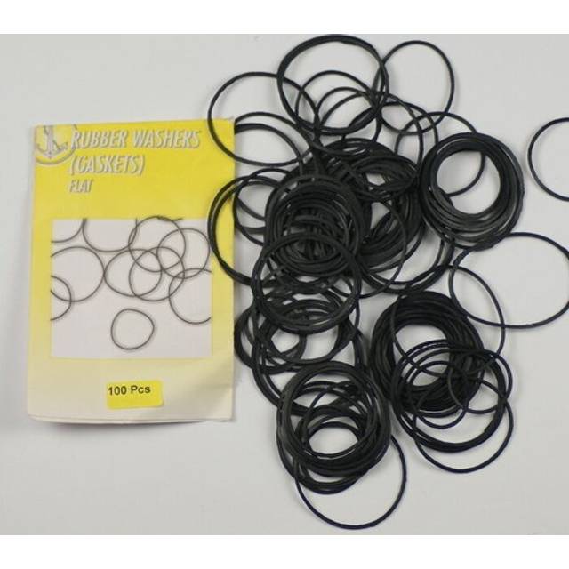 100 flat watch gaskets o'ring rubber seal washers 4 watches watchmakers assorted