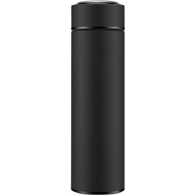 (black) Stainless Steel Smart Water Bottle, Leak Proof, Double Walled, Keep Drink Hot & Cold, LCD Temperature Display