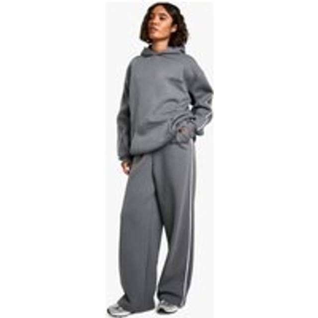 Womens Tall DSGN Studio Side Stripe Sport Wide Leg Jogger - Grey - XL