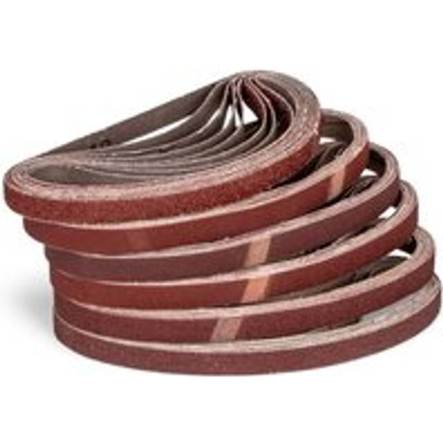 Ikodm - Pack of 120 fabric sanding belts - 13 x 457 mm (P80)