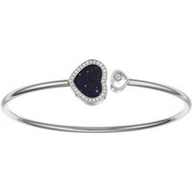 Chopard Happy Hearts 18ct White Gold Aventurine & Diamond Bracelet