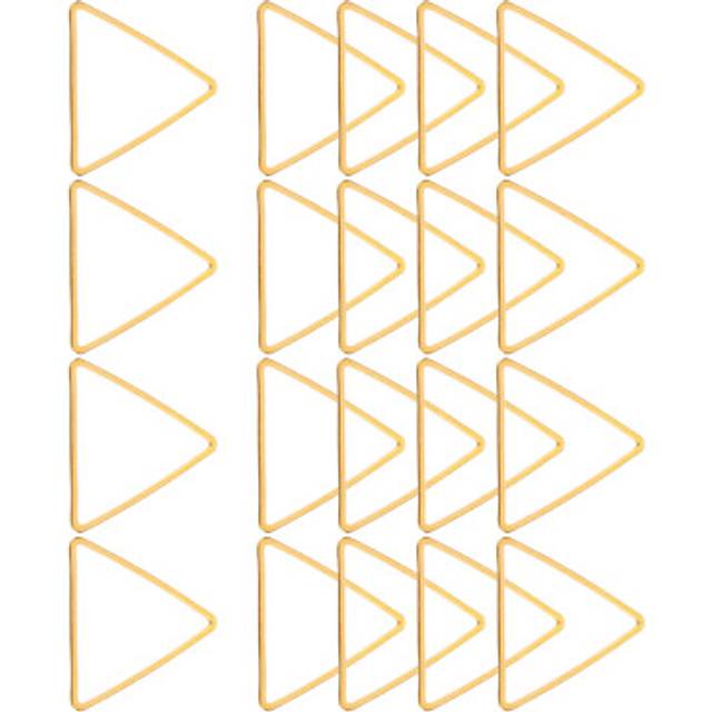 50 pcs triangle earring beading hoop, 20x17mm open beading hoop, gold tone