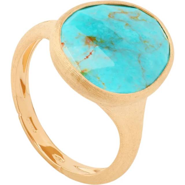 Marco Bicego Lunaria Colour 18ct Yellow Gold Turquoise Ring - P