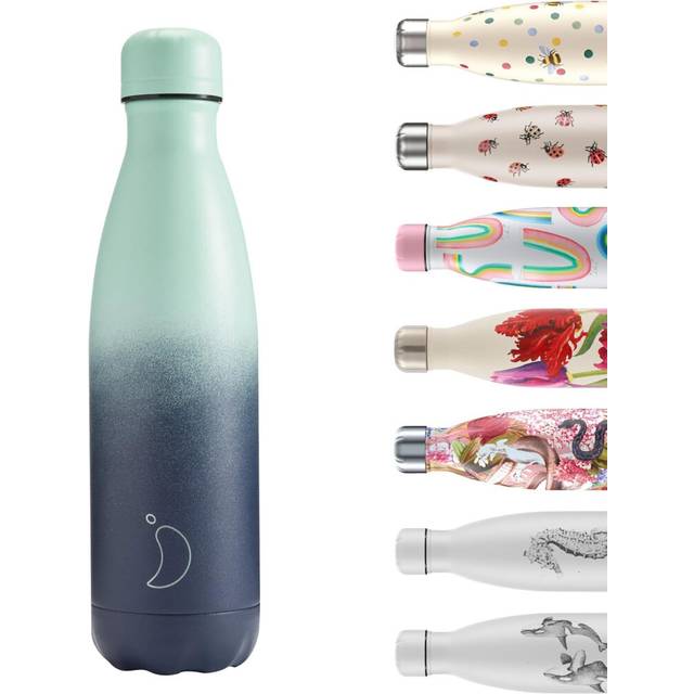 Chilly's Water Bottle - Stainless Steel and Reusable - Leak Proof, Sweat Free - Deep Spring, 500ml