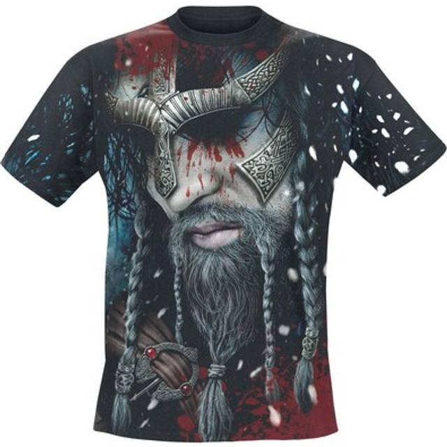 Viking wrap - allover t-shirt black