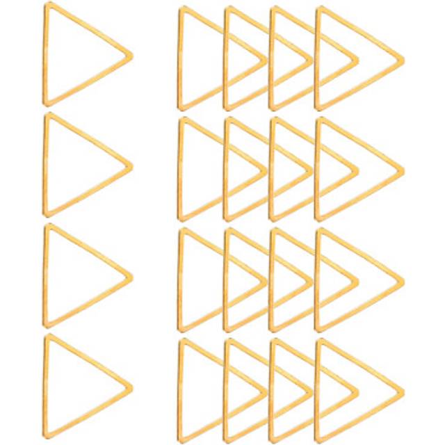50 pcs triangle earring beading hoop, 15x13mm open beading hoop, gold tone