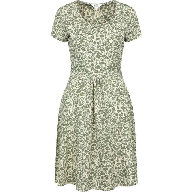 (6 UK, Dark Green) Mountain Warehouse Womens/Ladies Orchid Leafy Floral UV Dress