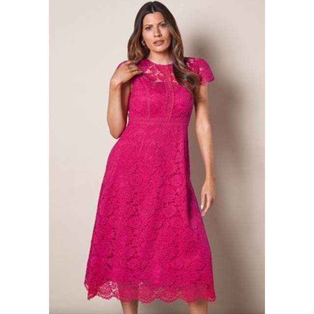 Wallis Pink Fit & Flare Dress Womens Occasion Dresses