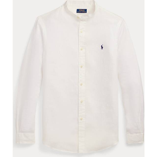 Linen Slim Fit Shirt - Ecru - XXL