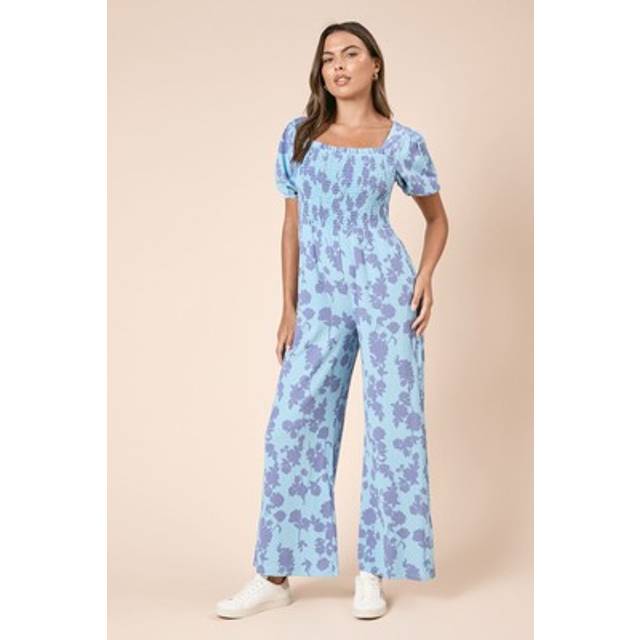 Dorothy perkins blue playsuit womens casual playsuits