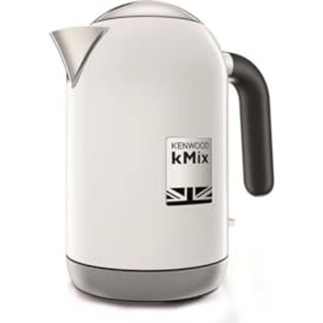 Kenwood ZJX650WH Vattenkokare, med Safegrip-handtag, Vattenindikator, Automatiskt Avstängningssystem, Avtagbart och Tvättbart Filter i Rostfritt Stål, 1 l Kapacitet, 2200 W, Vit