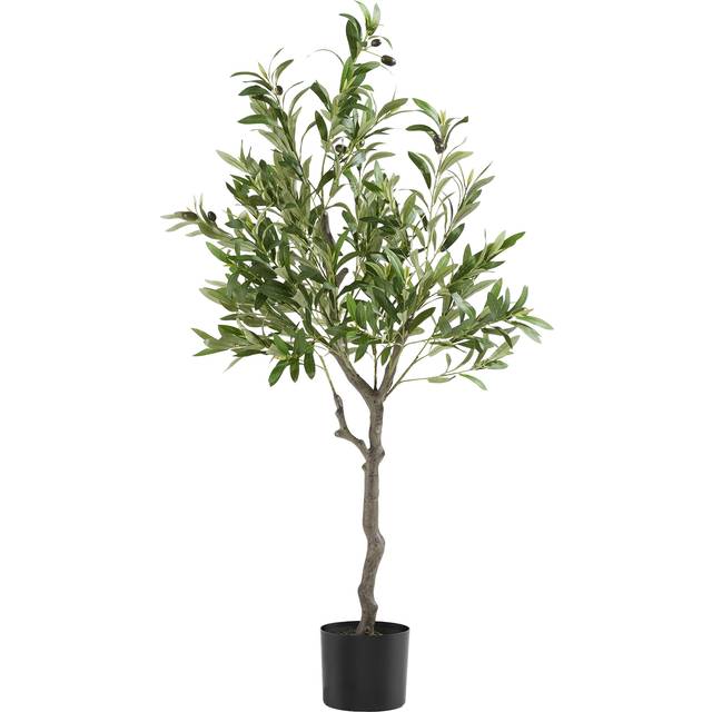 Tectake 120Cm Artificial Olive Tree, Green