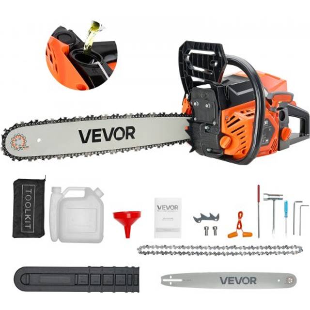 VEVOR 62cc Gas Chainsaw 3.6 HP Gas Powered 20 inch Chainsaw For Wood Cutting