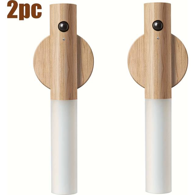 TEMU Led Motion Sensor Lights, Battery Operated Office Wall Sconces, Rechargeable Lighting For Hallway , Magnetic 360° Rotation For Indoor Lamps