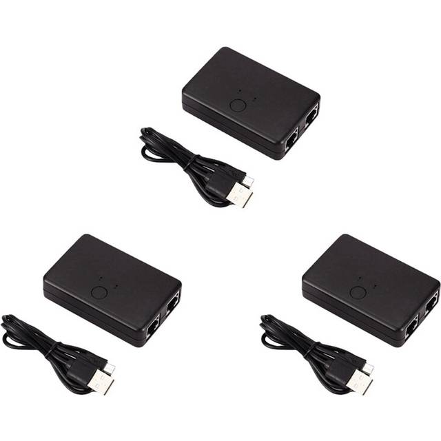 2Port Network Switch RJ45 Splitter Cable 100Mbps Power2 Way Connector