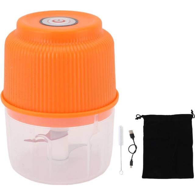 Electric Garlic Chopper 260ml 2 Blades Portable Veggie Chopper Garlic Grinder Small Food Processor L(for 6.5-9kg) blue