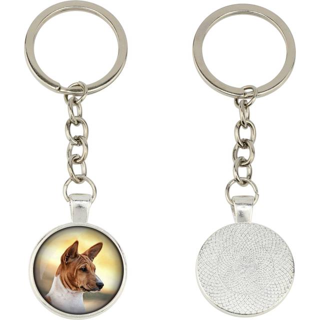 Basenji, african bush dog, congo dog - keychain in a box, own photo, keychain pe