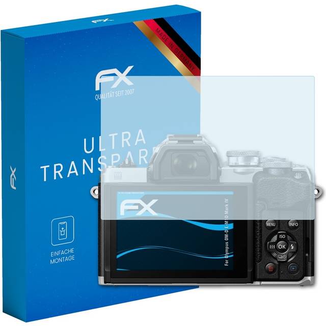 Atfolix 3x screen protector for olympus om-d e-m10 mark iv clear