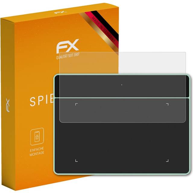 Atfolix 2x screen protection film for xp-pen deco fun xs ct430 matt&shockproof