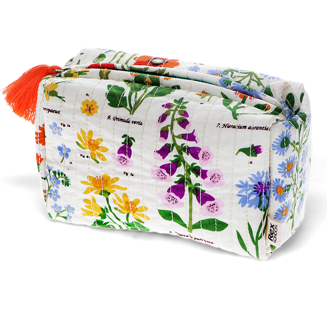 Rex london quilted makeup bag - wild flowers
