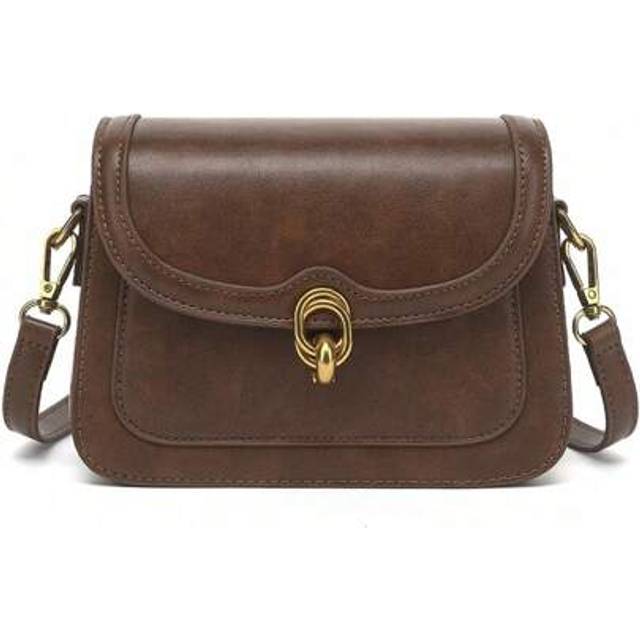 SHEIN Cross Body Bag For Women, Soft PU Leather Handbags Waterproof Anti-Theft Phone Bag Small Shoulder Bags With Adjustable Strap For Travel Shopping Daily