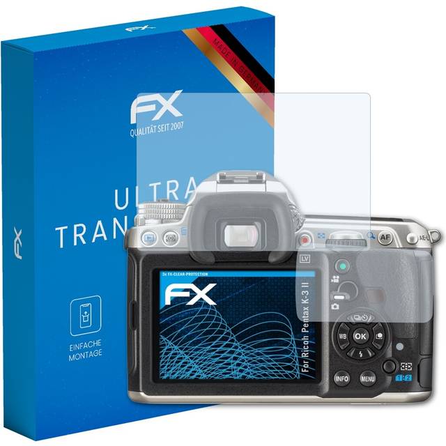 Atfolix 3x Screen Protection Film For Ricoh Pentax K-3 Ii Screen Protector Clear