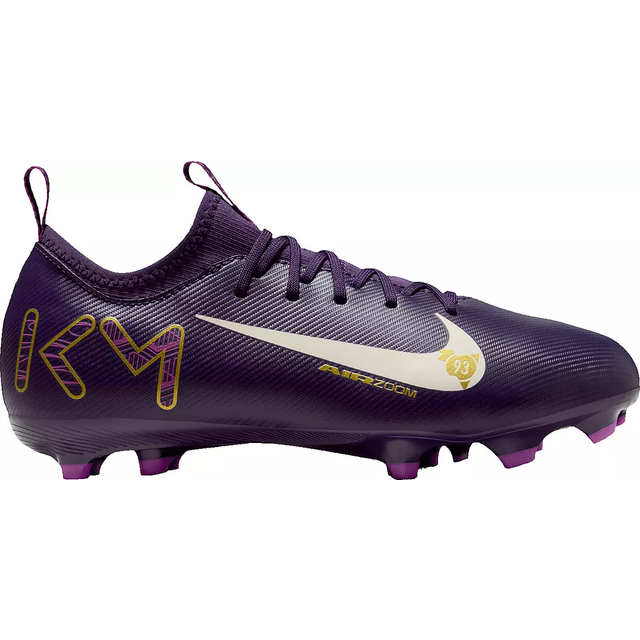 Nike Jr. Mercurial Vapor 16 Academy 'Kylian Mbappé' Older Kids' Multi-Ground Low-Top Football Boot - Purple - 4